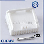 22 Pin Auto wiring harness plug ECU plug Bumper radar headlight bus joint plug connector socket 90980-12B53 7289-3342-30