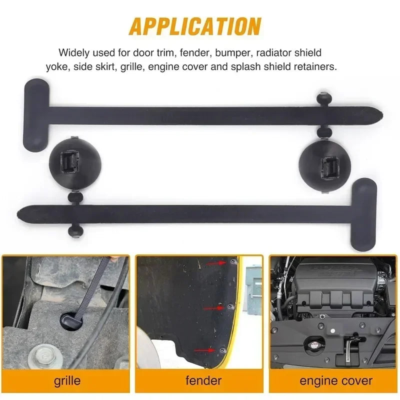 Universal Nylon Cable Ties Buckle Self Locking Heavy Duty Car Repair Fastener Auto Trunk Fender Engine Guard Panel Retainer Clip