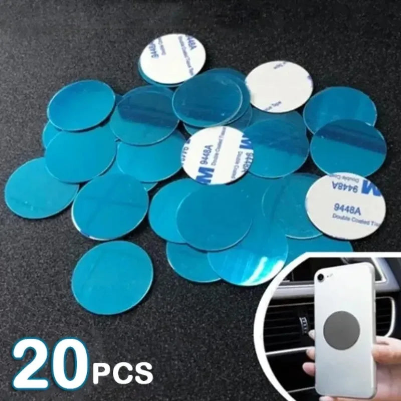 1/20Pcs Magnetic Metal Plate For Magnetic Car Phone Holder Universal Iron Sheet Sticker Stand Mobile Phone Magnet Holder Mount