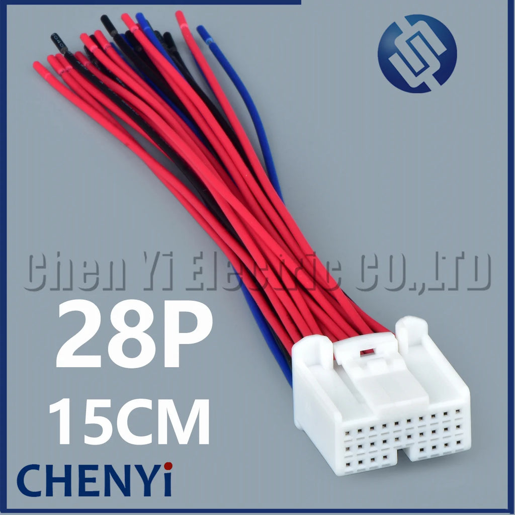 28 Pin Automotive connector Car rearview mirror switch harness plug 90980-12330 For Toyota Auris Lexus