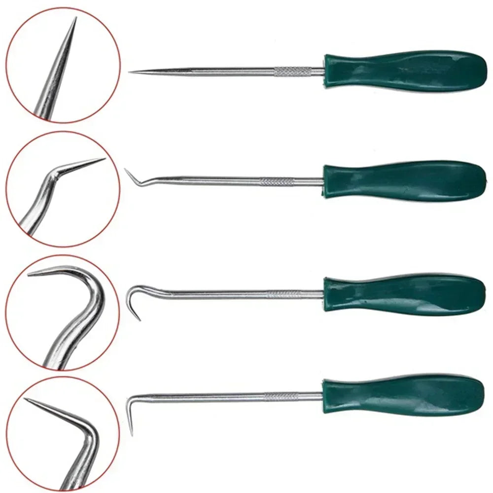 Car Oil Seal Hook Puller Remover Screwdriver Pick Hooks Tools Set 4Pcs for Sealing Car Repair Motorcycle