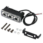 2pcs 3LED Car Work Light DRL Spotlight Super White High Power Waterproof Car Daytime Running Light Fog Lamp Driving Lamp