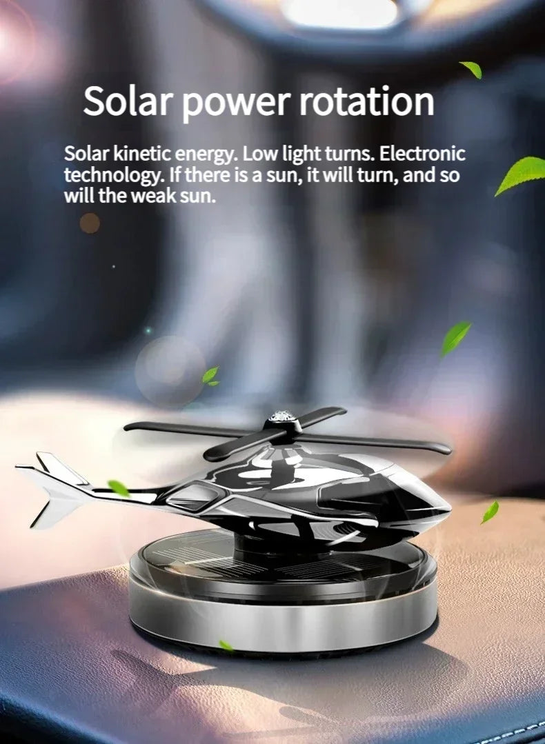 Solar Helicopter Car Air Freshener Fragrance Supplies Interior Accessories Novelty Propeller Flavoring Perfume Diffuser Amagi