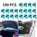 Green Auto Door Panel Clip with Seal Ring Auto Fastener Rivet Bumper Clip Retainer Car Interior Retaining 100/20pcs Amagi