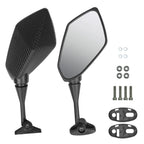 360° Rotating Wide Angle Bicycle Mirror Impact Resistant with Extra Large View Surface Seamless Handlebar Mount Bike amagi
