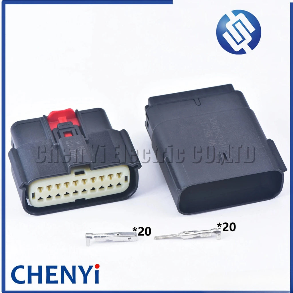 2 3 4 6 8 12 16 20 Pin Car Waterproof Connector Tail Lamp Headlight Light Socket Plug 33471-0301 For Ford BUICK Chevy cadillac