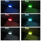 Mini 5V LED Touch Light - Wireless Car Interior Lighting with USB Charging Rechargeable for Roof Ceiling Reading Door Foot Trunk