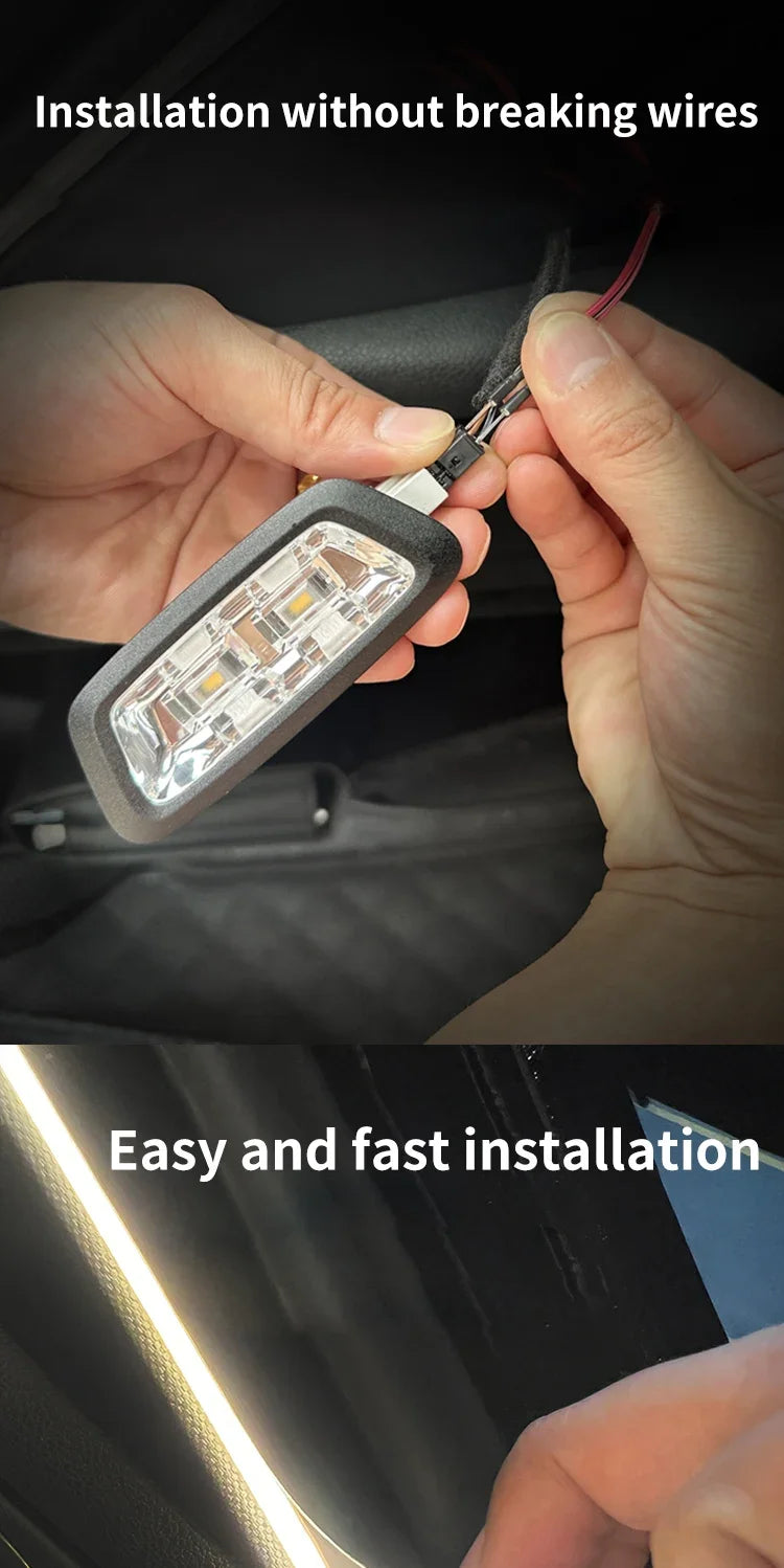 12V Dynamic Flowing Car Trunk LED Strip High-Brightness Wiring Automatic Sensing Tailgate Light Strip Tool Installation Amagi
