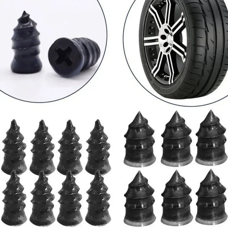 10/30pcs Vacuum Tyre Repair Nail Puncture Screws Motorcycle Fitting Set Tubeless Wheel Repairs Punctures Kit Patches for Car