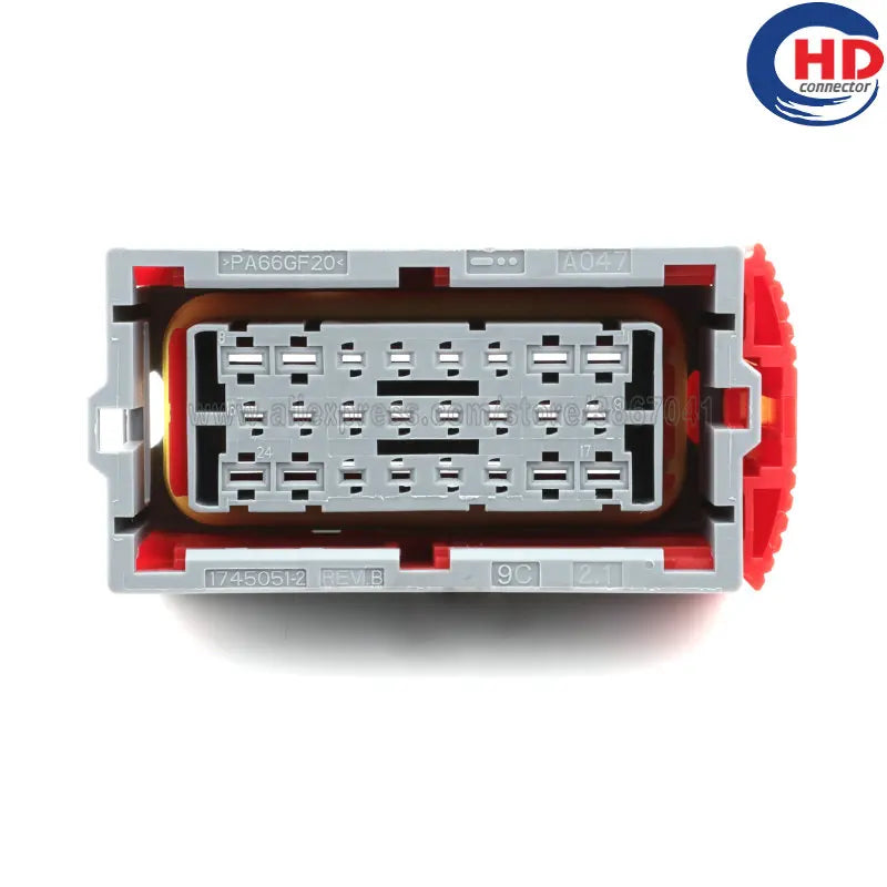 24pin auto waterproof electric plastic wire harness connector 1745043-3/1745051-2