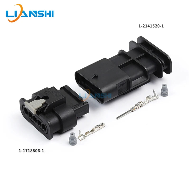 Applicable to Tesla pilot light wiring harness 1-2141520-1 Male and female docking waterproof plug 1-1718806-1