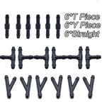 Car Windscreen Washer Joiner Pipe Connector T Piece Straight 3 Way Y Piece Air Fuel Water Petrol Wiper Washer Nozzle Hose