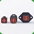 4-Pin Wire Harness Harness Automotive Waterproof Connector harness Black DTP06-4S DTP04-4P