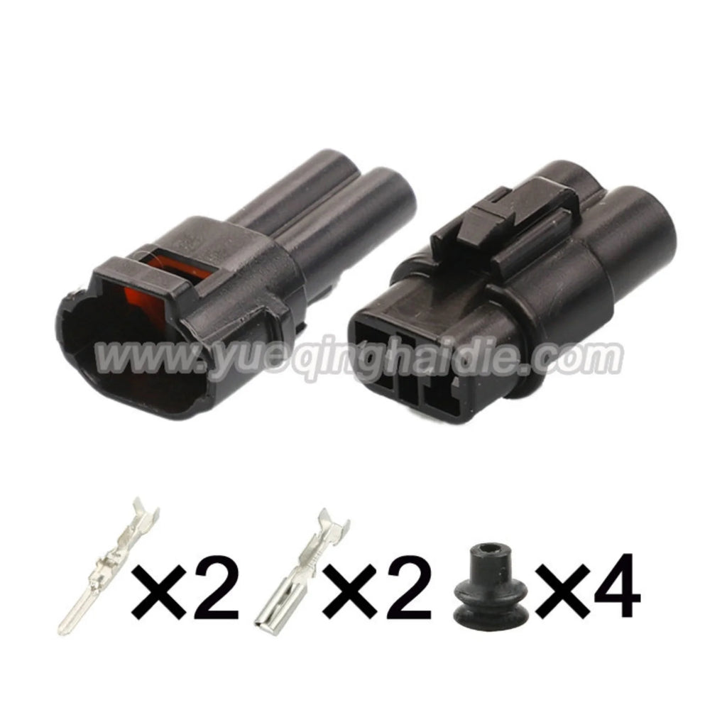 2PIN Connector Waterproof 2mm Male Female Automotive Wiring Harness For Honda Yamaha 6187-2171 6180-2181