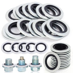20/10PCS Car Oil Pan Drain Gasket Kit Drainage Bolt Pad Rubber Oil Drain Plug Gasket Replaceable Washer Seal Set M16