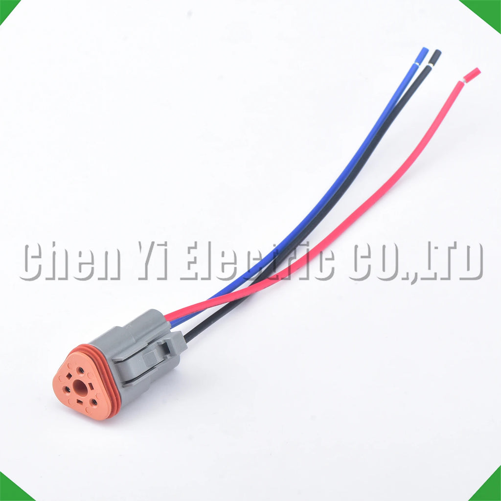 3-Pin Wire Harness female Waterproof Connector Automotive Electrical Harness pigtail