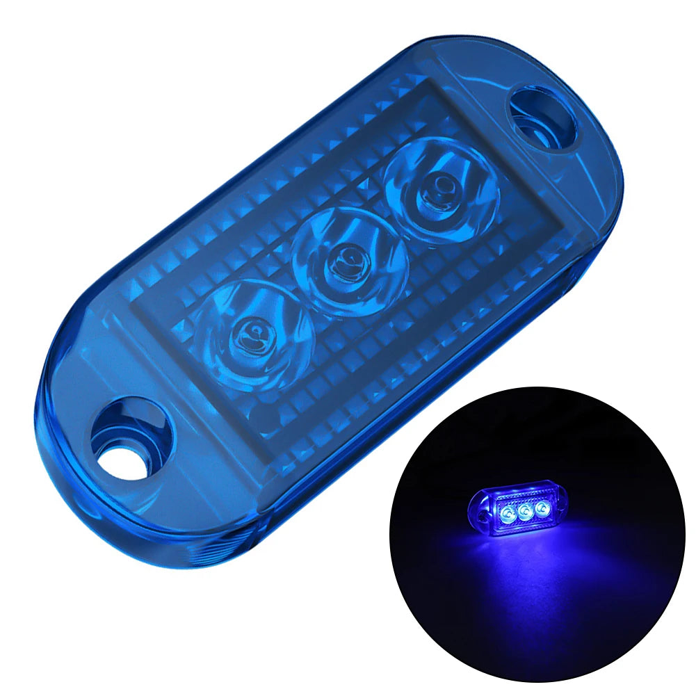 1PC LED Clearance Light Side Marker Truck Trailer Lorry Lamp Red White 12V 24V Oval Front Rear Clearance Indicator Lamp Car Part