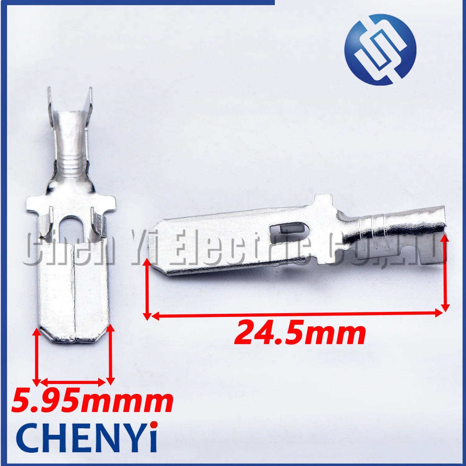 50 Pcs 6.3mm series male female auto wire terminal for connector crimp loose pin Brass tin plating terminals 1500-0080 7116-2641