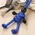 Handmade Building Block Keychain Biker Helmet Pendant Bag Rope Braided Paracord Backpack Doll Hanging Buddy Pendan Amagi