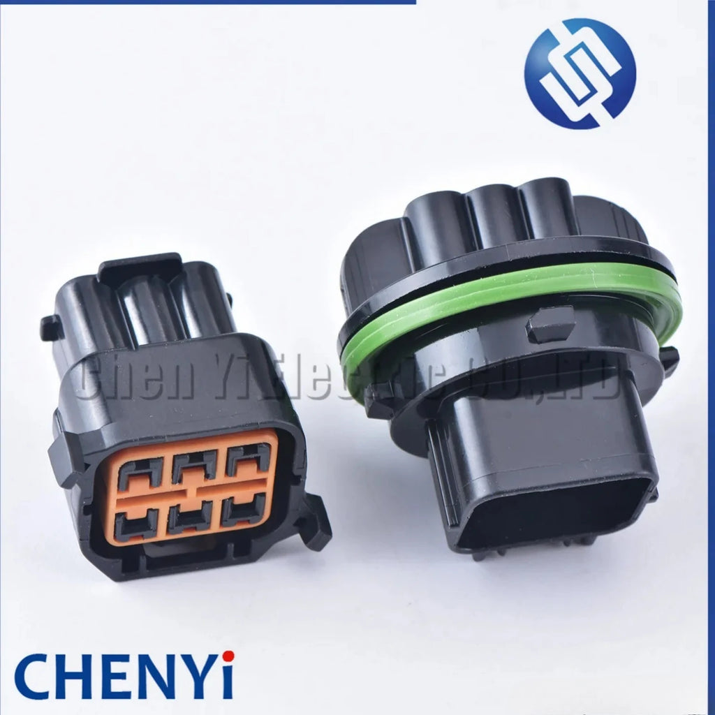 6 Pin Auto waterproof housing plug wiring cable Car headlight connector Light Lamp Plug HP066-06021 for Hyundai Elantra K3 K5