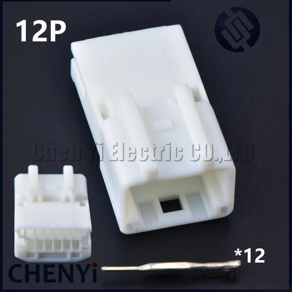 12 Pin auto connector car wiring housing connector vehicle central control cable socket 1318774-1 90980-12552 For Toyota Nissan