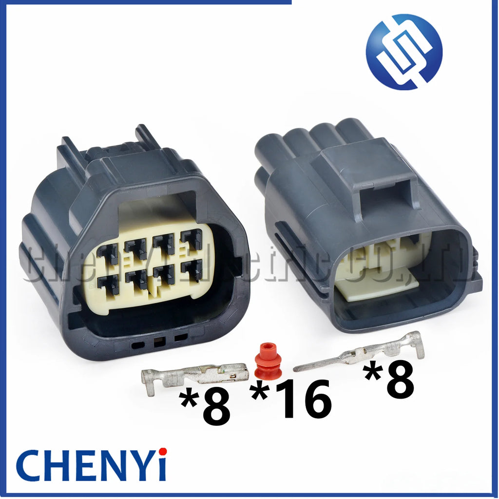8 Pin Auto waterproof connector Electronic accelerator pedal sensor Wire harness plug 7283-5684-10 7282-5684-10 For Mazda Ford