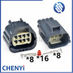 8 Pin Auto waterproof connector Electronic accelerator pedal sensor Wire harness plug 7283-5684-10 7282-5684-10 For Mazda Ford