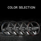 All Seasons Leather Diamond Steering Wheel Cover Universal Fit for 14 .5-15 Inch Durable Leather Cover Anti-Slip Veins Amagi