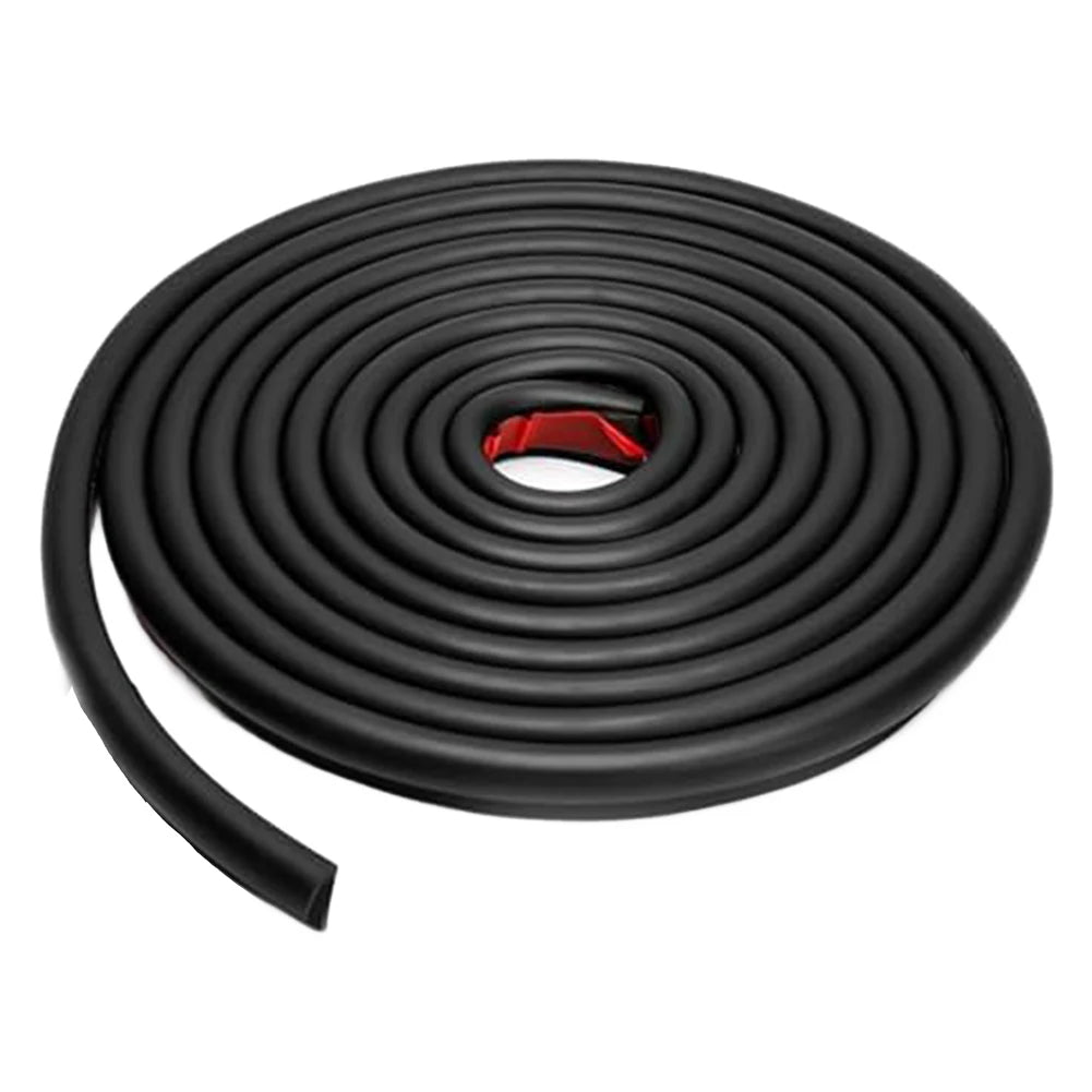 1PC RV Rain Gutter 1/2" Height Drip Rail PVC Rain Strip Roof J Shape Rain Gutter Soft Rubber Strip RV Water Guide Strip
