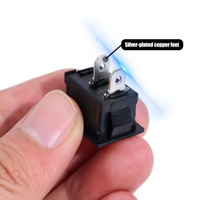 20/5Pcs Push Button Switch 21x15mm SPST 2Pin 6A 250V KCD11 Snap-in on/Off Rocker Switch 21MM*15MM Black Red and White