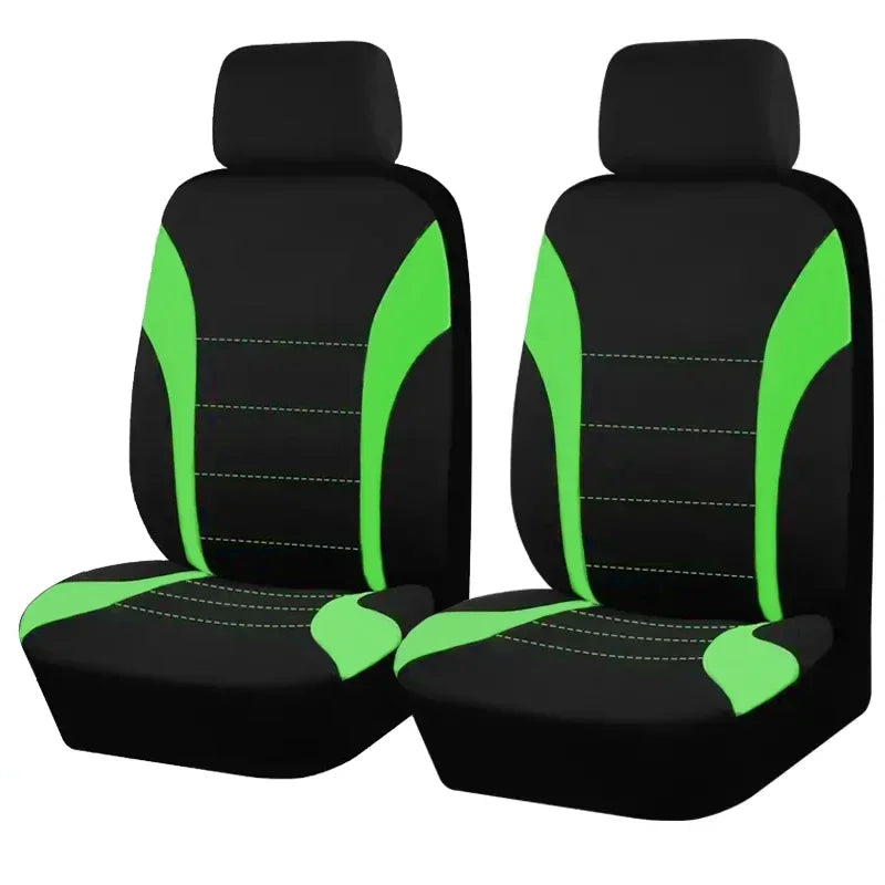 Auto Parts Car Seat Cover Polyester Fabric 5 Piece Set Four Season Universal Airbag Safe Truck Van Front/Rear Cushion amagi