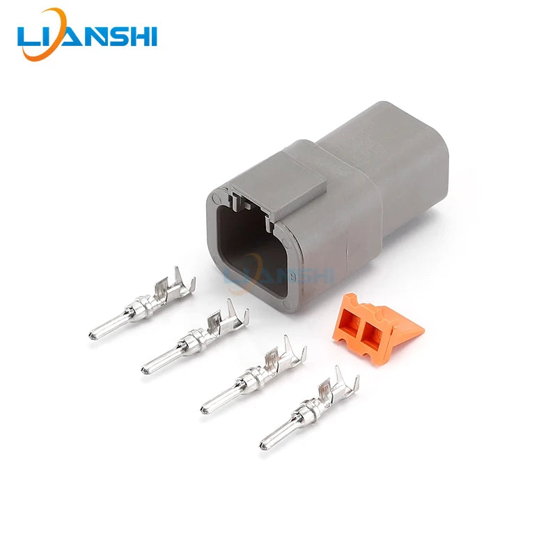 DTP06-2S Dechi type high-current heavy-duty truck wiring harness plug DTP04-4P automotive waterproof connector plug-in