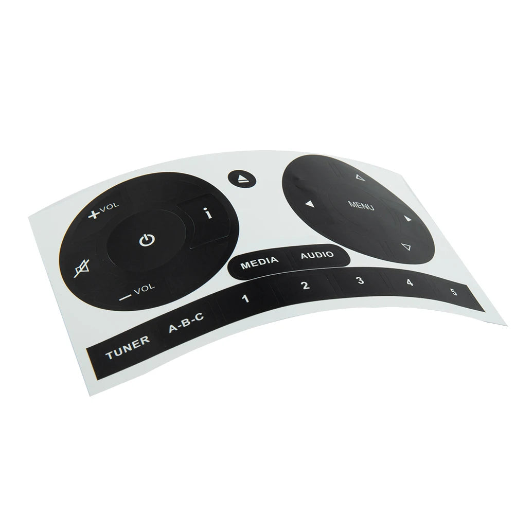 Radio Stereo Worn Peeling Button Repair Kit Decals Stickers For Fiat 500 2011 To 2016 CD Radio Audio Button Repair Stickers