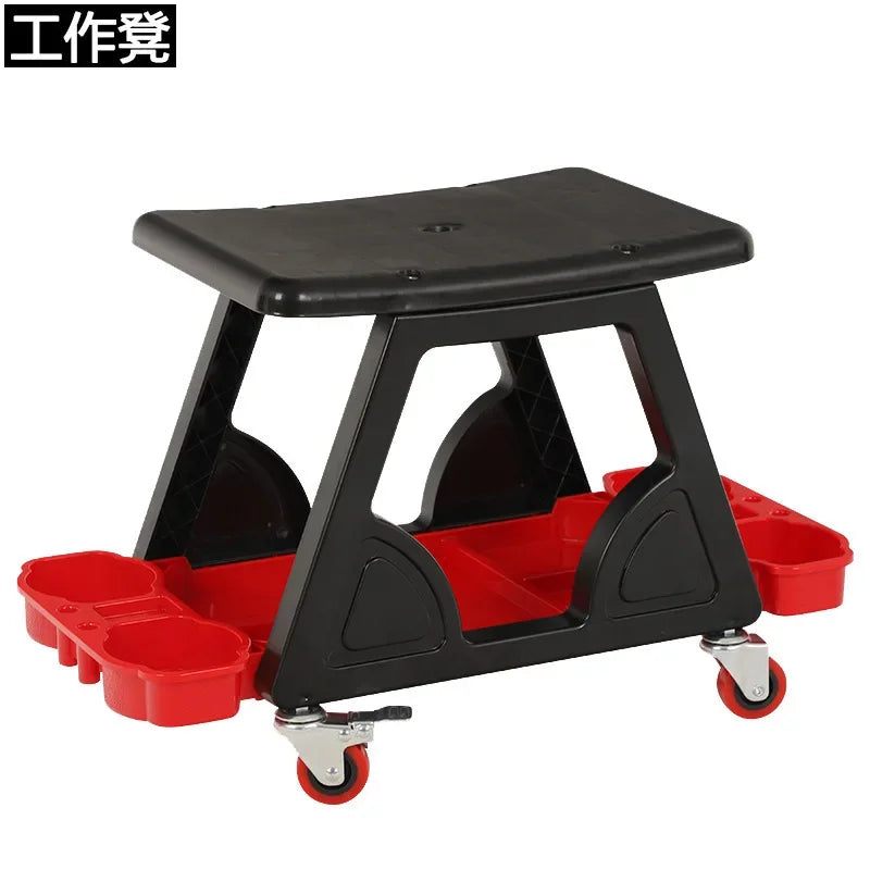 Car Multi-Function Chair Mechanic For Wax Polishing Projects Car Creeper Stool Chair Mobile Creeper Seat Car Wash Supplies Amagi
