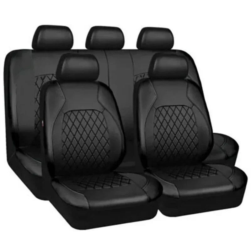 Universal Car Seat Covers Black Fashions Sports Seat Covers PVC Fabric Car Seat Cover Universal Interior Accessories Amagi