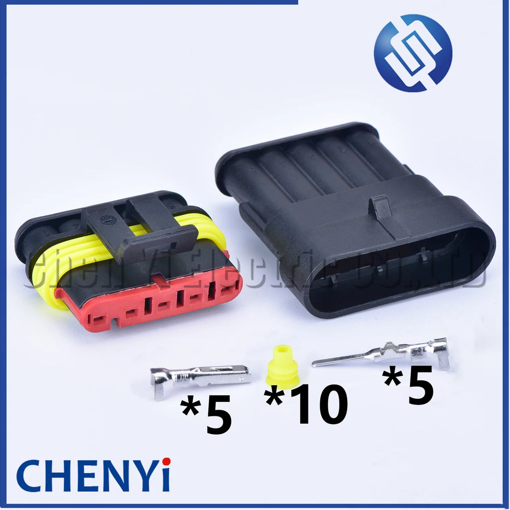 5 Pin Automotive waterproof connector Accelerator pedal assembly acceleration sensor harness plug 282107-1 282089-1 3801-300040A