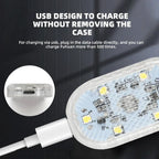 Car Interior Dome Light Finger Touch Sensor Mini LED Reading Lamp Roof Magnets USB Charging Atmosphere Dome Lamp Senser Tools Ne