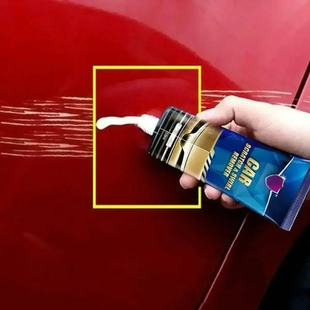 Car Repair Paint Paste Scratch Remover Kit with Sponge and Towel Scratch Coating Polishing Wax Auto Scratches Repairing Amagi