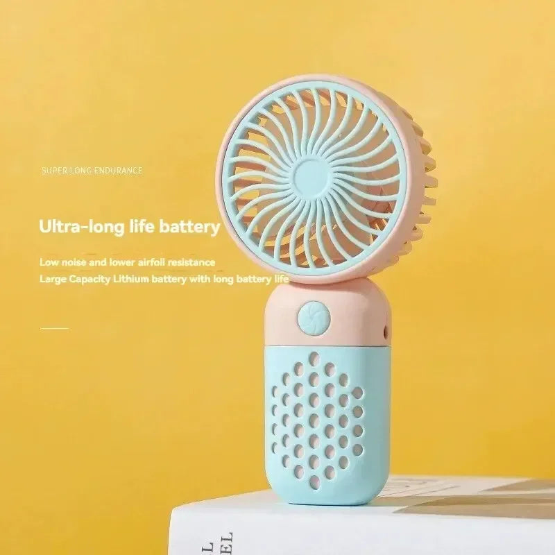 Motorcycle Portable Mini Fan Handheld Fan Lightweight Handy Fan Pocket Size Low Noise Small Electric Student Gift Outdoor Amagi