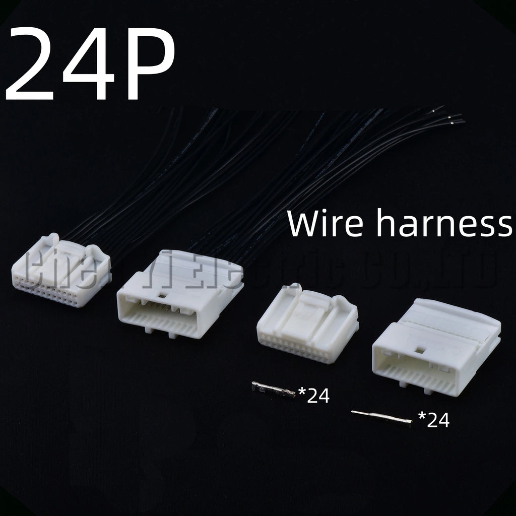 24-pin wire harness automotive audio navigation connector socket harness toyota toyota