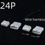 24-pin wire harness automotive audio navigation connector socket harness toyota toyota