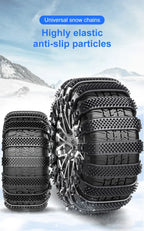 Snow Chain Tyre Chain 10/1PCS Urethane Set Wheel Ties Belts Car Tires Chains Winter Anti-Slip Chain Anti Skid Snow Emergency New