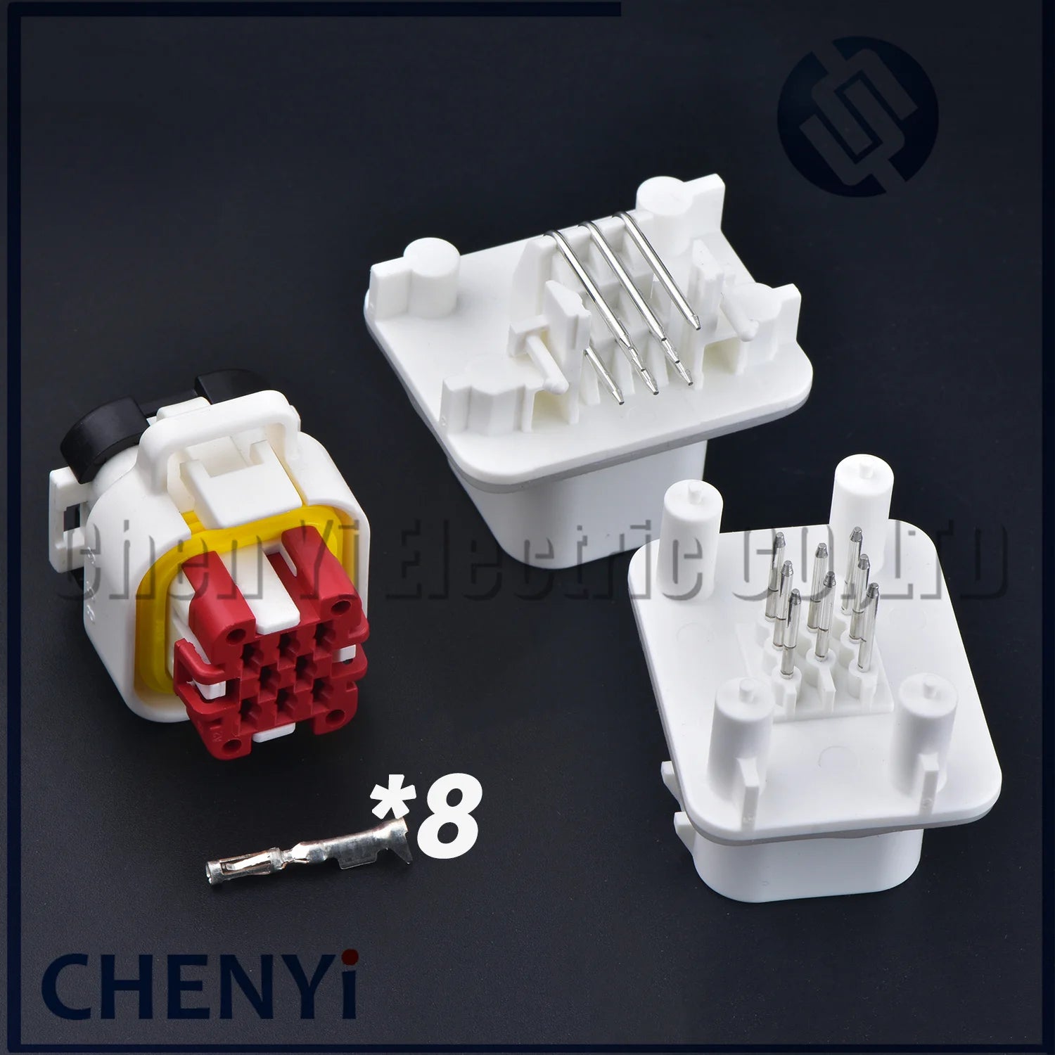 White 8 Pin Male or Female Waterproof Automotive ECU Connector EPEC PCB Wire harness plug 776286-2 776276-2 776280-2 With Pins