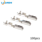 100pcs ECU pin square terminal 5-968221-1 tin-plated automotive connector female spring crimping range 0.5-0.75mm²