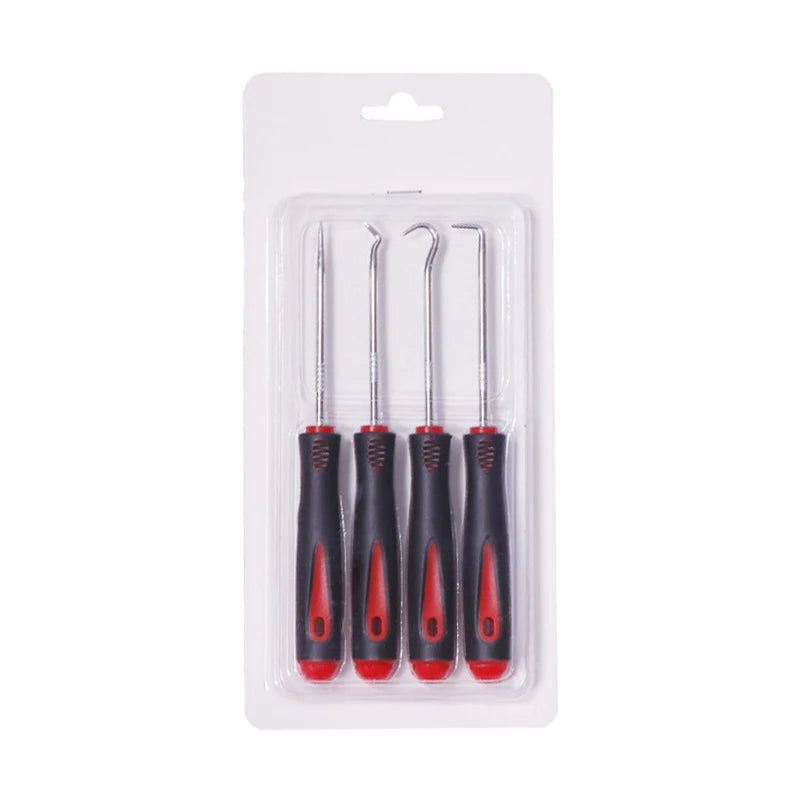 4Pcs Car Auto Vehicle Oil Seal Screwdrivers Set O-Ring Seal Gasket Puller Remover Pick Hooks Durable Tools