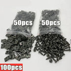 Mixed Car Motorcycles Metal 100/10pcs Screw Tapping Fastener U-Type with Screw Anti-rust Protection Clip Buckle Iron Sheet Amagi