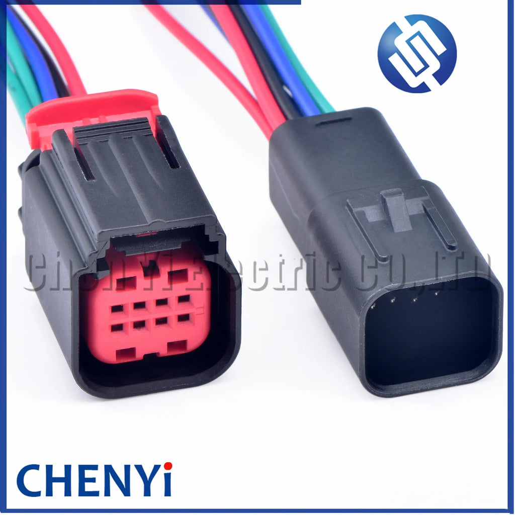 8 Pin Auto waterproof Connector Parking Sensor ACC Module Air Flow Meter Wire harness plug 1411001-1 For Ford Carnival Sharpe