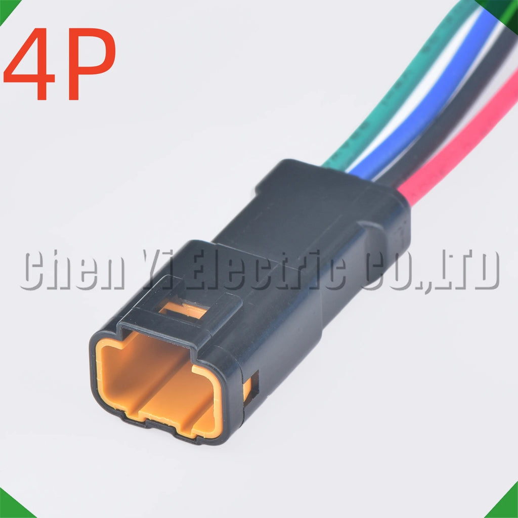 4 Pin Auto Waterproof Electronic Connector Wire Harness Butt Plug For 04R-JWPF-VSLE-S 0...