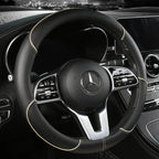 All Seasons Leather Diamond Steering Wheel Cover Universal Fit for 14 .5-15 Inch Durable Leather Cover Anti-Slip Veins Amagi