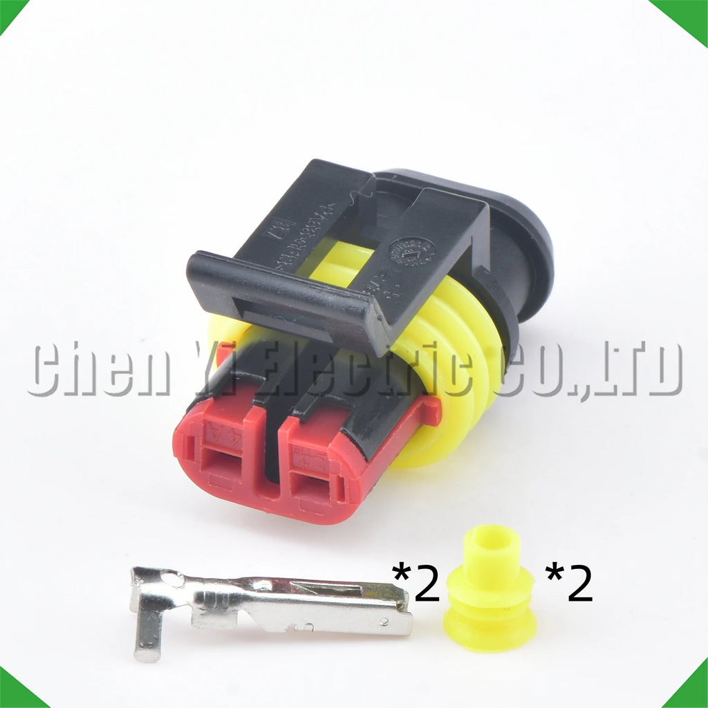 2-Pin Auto Connector Connector Female Super Waterproof Electrical Automotive Connector